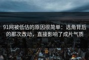 91网被低估的原因很简单：选角背后的那次改动，直接影响了成片气质