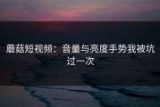蘑菇短视频：音量与亮度手势我被坑过一次