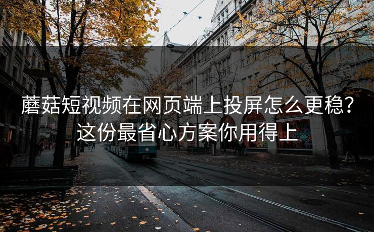蘑菇短视频在网页端上投屏怎么更稳？这份最省心方案你用得上