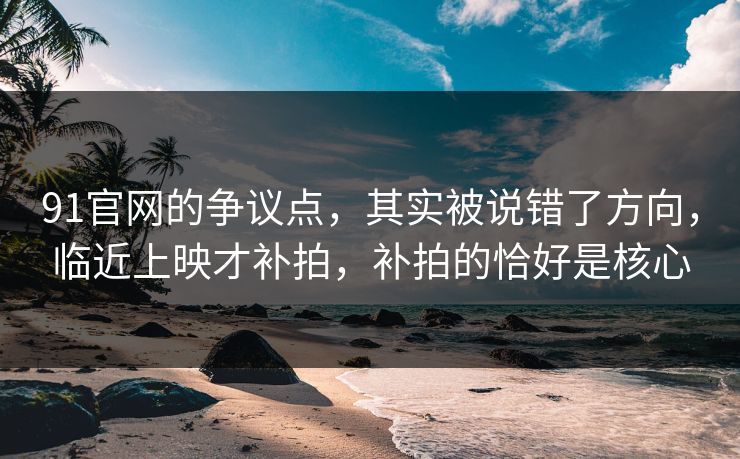 91官网的争议点，其实被说错了方向，临近上映才补拍，补拍的恰好是核心